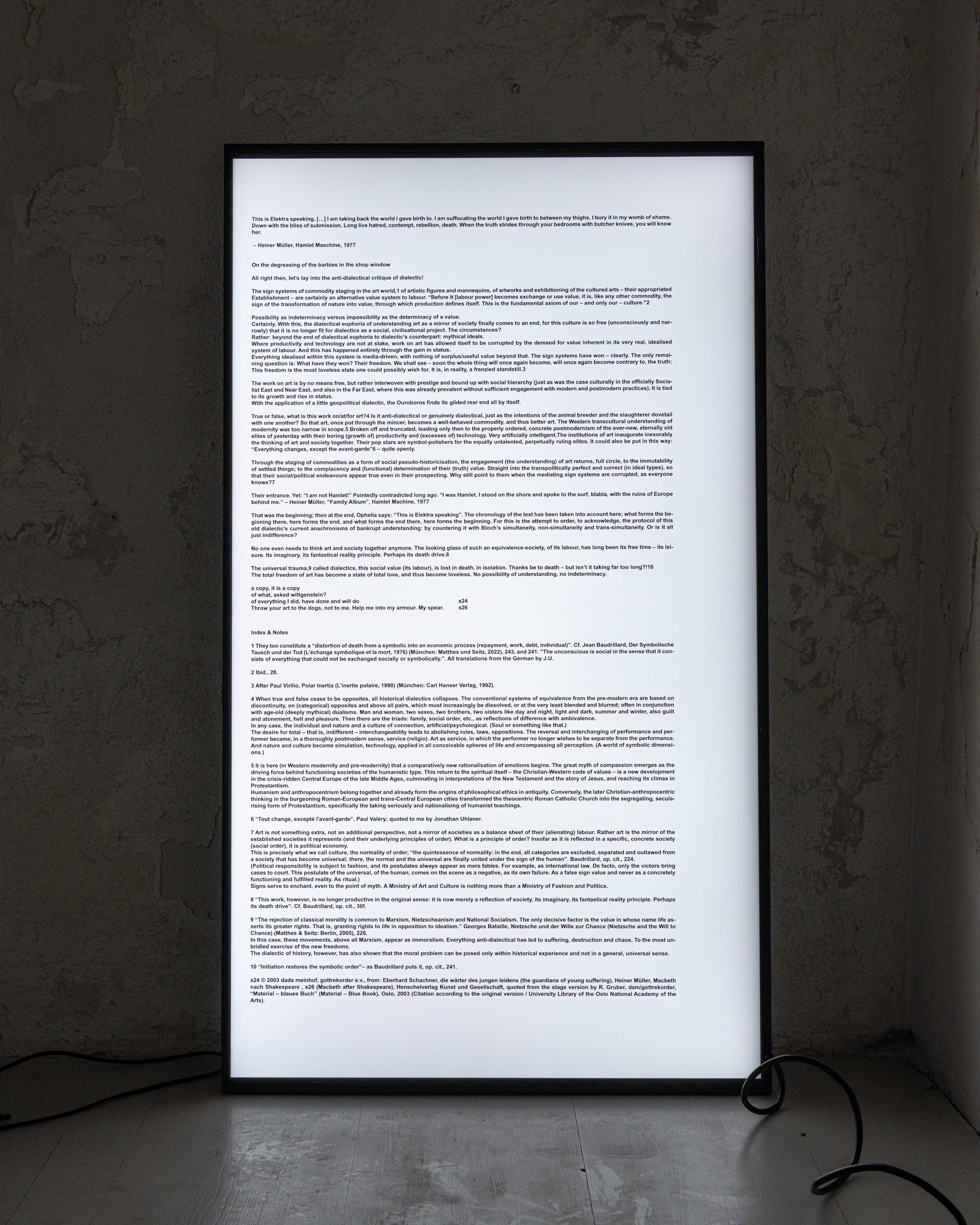 Robert di Pauli, Any justice needs a lie, 2026